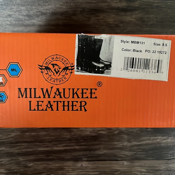 Milwaukee Leather Harness Motorcycle/Biker Riding Boots Black 8.5 - Picture 12 of 12